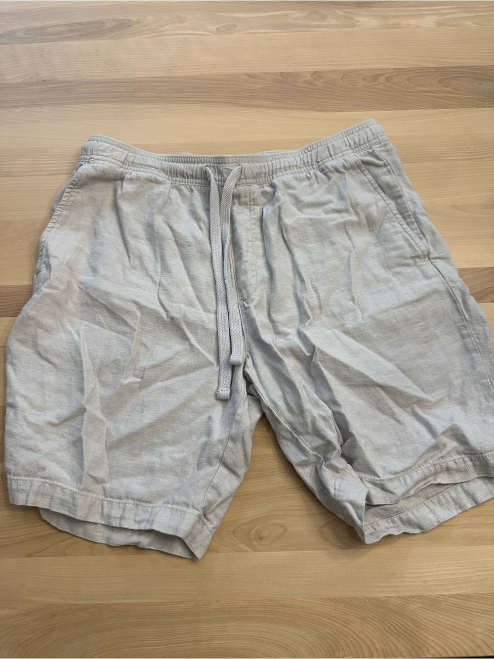 Banana Republic Deck Shorts Men's Light Gray Drawstring Casual Shorts Size M